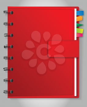 Royalty Free Clipart Image of a Binder