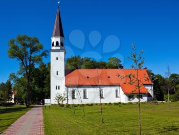 Lutheran old church in Latvian city Sigulda