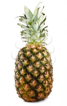 Fresh pineapple on the white background