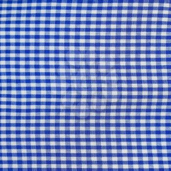 Table cloth in blue checks