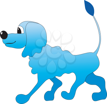 Royalty Free Clipart Image of a Poodle