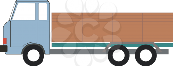 Royalty Free Clipart Image of a Delivery Truck