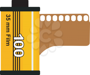 Royalty Free Clipart Image of 35mm Film Roll