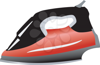 Royalty Free Clipart Image of a Steam Iron