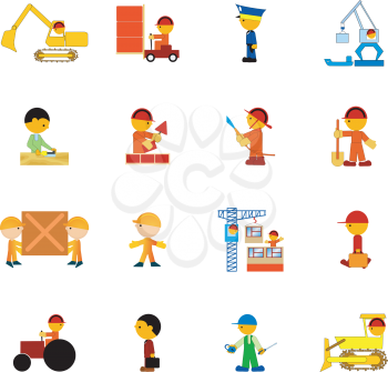 Royalty Free Clipart Image of Workers