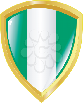 Coat of arms in national colours of Nigeria