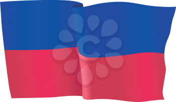 vector illustration of national flag of Haiti