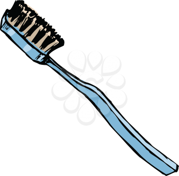 Royalty Free Clipart Image of a Toothbrush