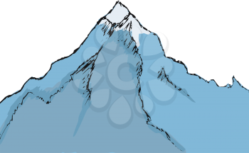 Royalty Free Clipart Image of a Mountain