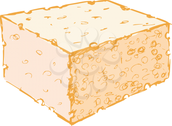 Royalty Free Clipart Image of a Sponge
