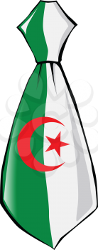 necktie in national colours of Algeria