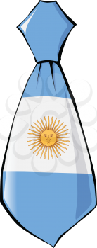 necktie in national colours of Argentina