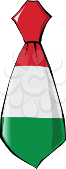 necktie in national colours of Hungary