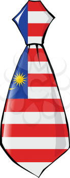 necktie in national colours of Malaysia