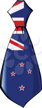 necktie in national colours of New Zealand