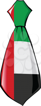 necktie in national colours of United Arab Emirates