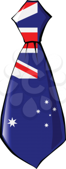 necktie in national colours of Australia