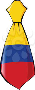 necktie in national colours of Colombia