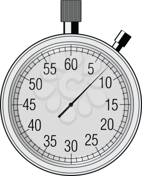 vector illustration of stopwatch, tool of measurement