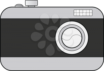 vector illustration of digital camera