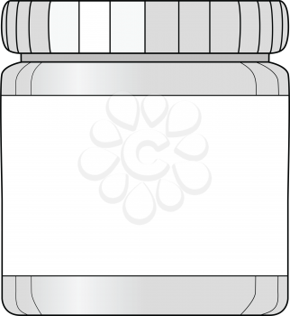 vector illustration of bottle of medicines