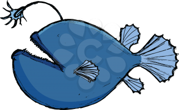 deep-sea fish, illustration of wildlife, zoo, wildlife, animal of sea