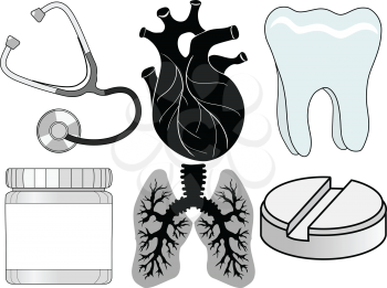 set of healthcare related icons
