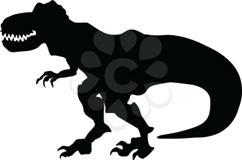 silhouette of tyrannosaurus