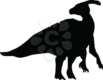 silhouette of dinosaur
