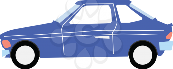 vector illustration of hatchback