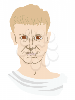Julius Caesar famous leader of Ancient Rome, lover of Cleopatra, first emperor, great warrior and politic