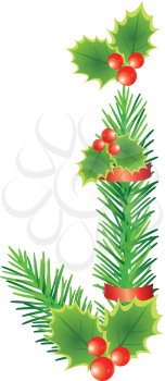 Royalty Free Clipart Image of a Christmas Decoration