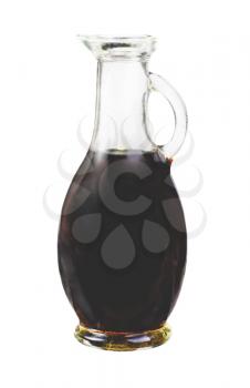 Royalty Free Photo of a Bottle of Dark Liquid
