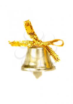 Royalty Free Photo of a Bell and Ribbon Ornament