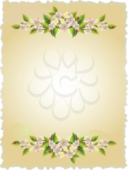 Royalty Free Clipart Image of a Floral Illustration