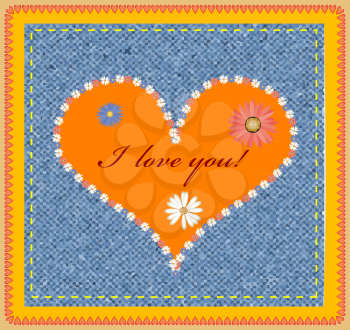 Royalty Free Clipart Image of a Valentine's Card