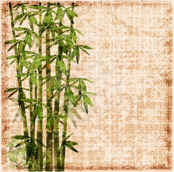 Royalty Free Clipart Image of a Bamboo Background