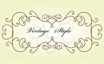Royalty Free Clipart Image of a Decorative Vignette