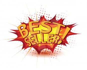 Royalty Free Clipart Image of the Word Best Seller