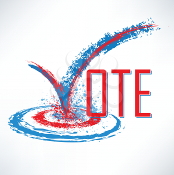 Royalty Free Clipart Image of a Vote Concept