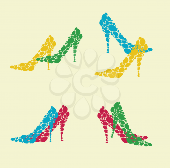Royalty Free Clipart Image of High Heels