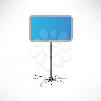 Royalty Free Clipart Image of a Traffic Sign