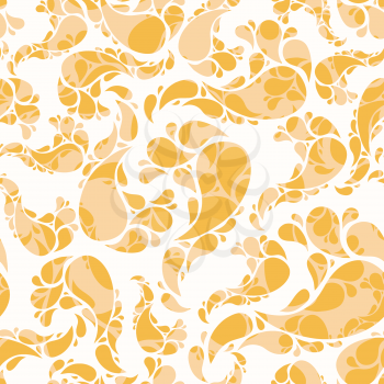Royalty Free Clipart Image of a Seamless Orange Background