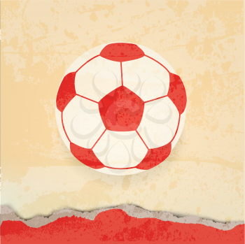 Soccer design retro poster