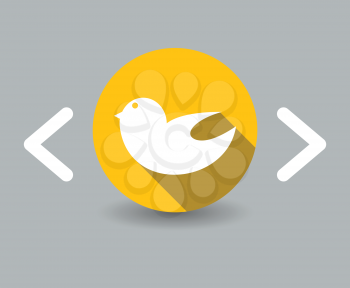 flat design bird icon
