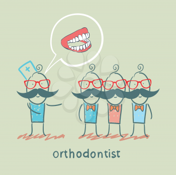 orthodontist says with patients about their teeth