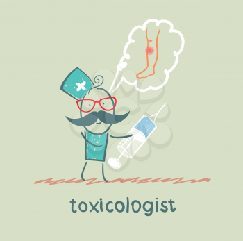 toxicologist said the poison and keeps syringe