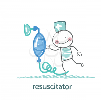 resuscitation with oxygen mask