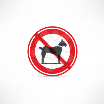 dogs are prohibited icon