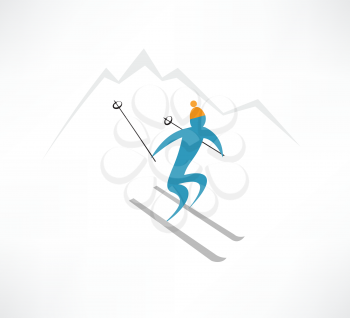 mountain-skier icon